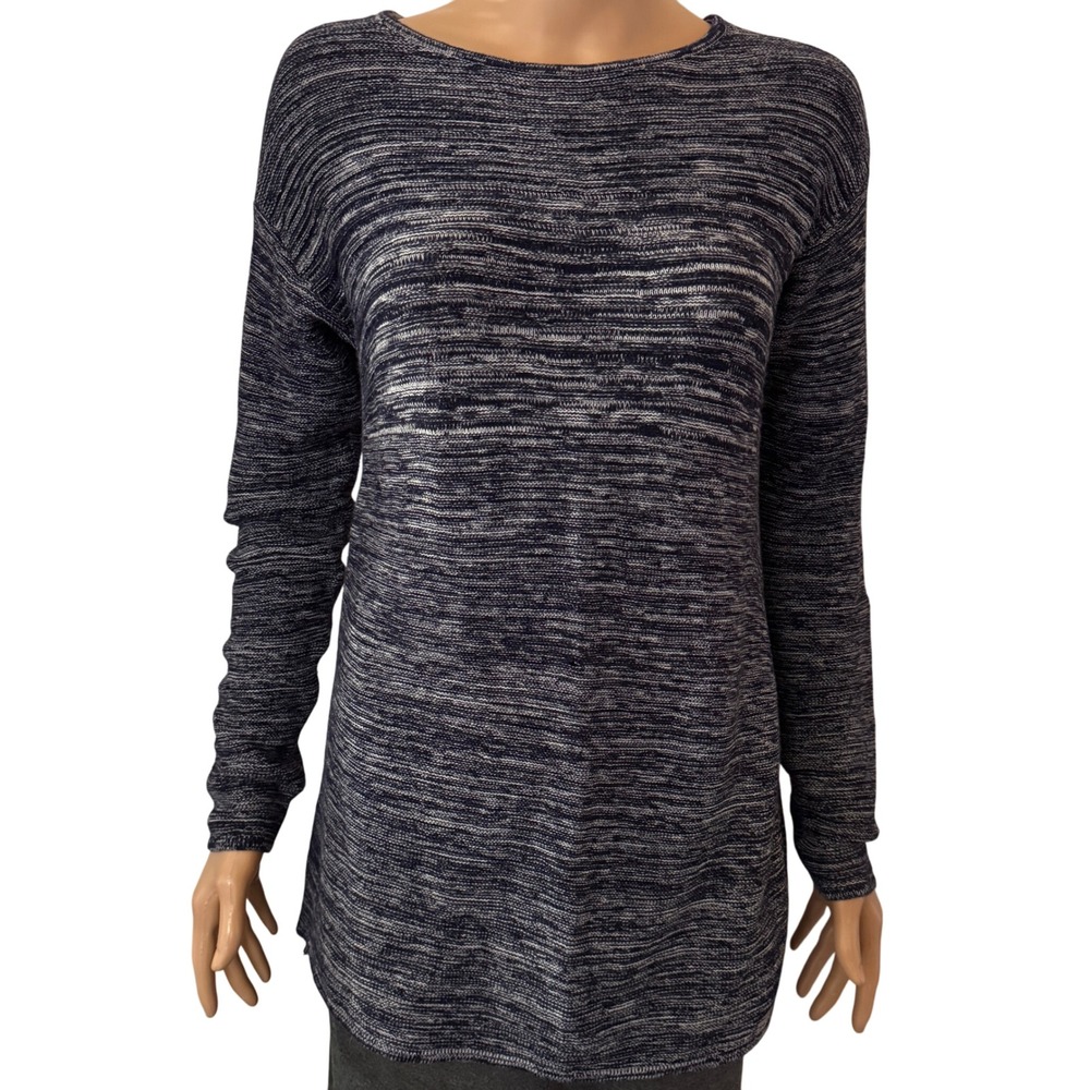 ELLEN TRACY Marled Knit Long Sleeve Crew Neck Top‎ Women's Size S